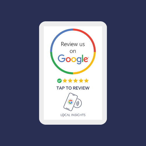 1 Google Tap To Review Card Plus Free Postage