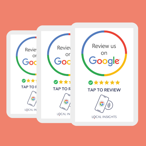 3 Google Tap To Review Cards Plus Free Postage