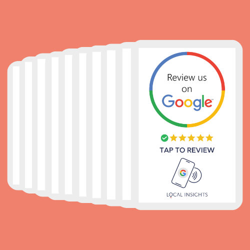Pro Deal: 10 Google Tap To Review Cards Plus Free Postage